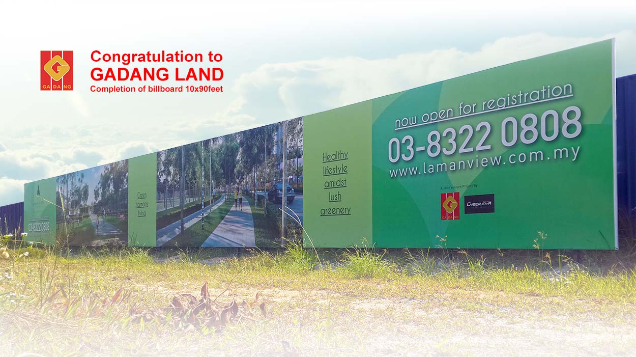 Gadang Land Billboard on feild 1